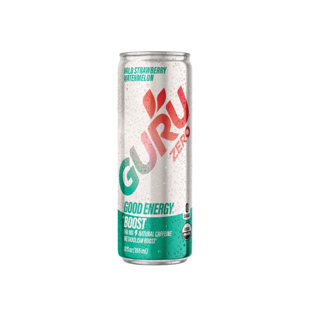 Image GURU GOOD ENERGY Zero Fraise Melon d'Eau 355ml